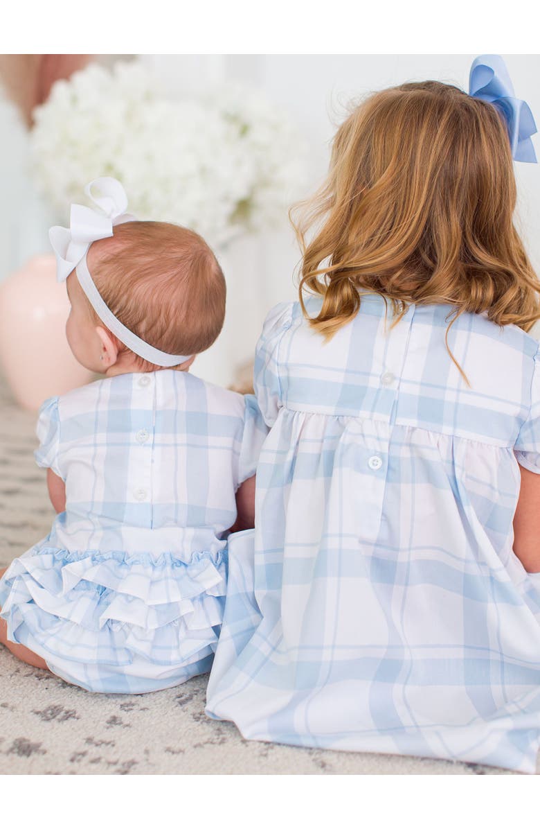 RuffleButts Girls Puff Sleeve Smocked Dress, Alternate, color,