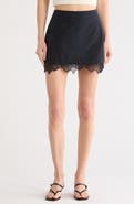 Simkhai Tobie Lace Trim Miniskirt