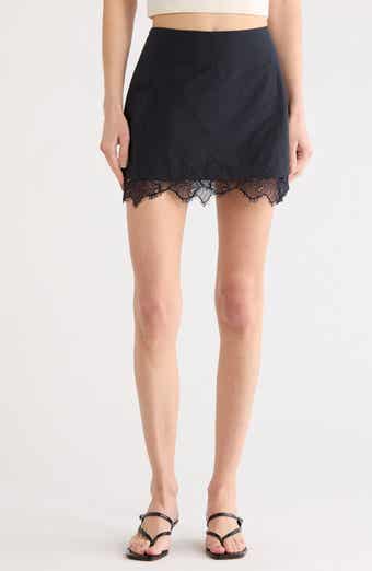 Simkhai Tobie Lace Trim Miniskirt