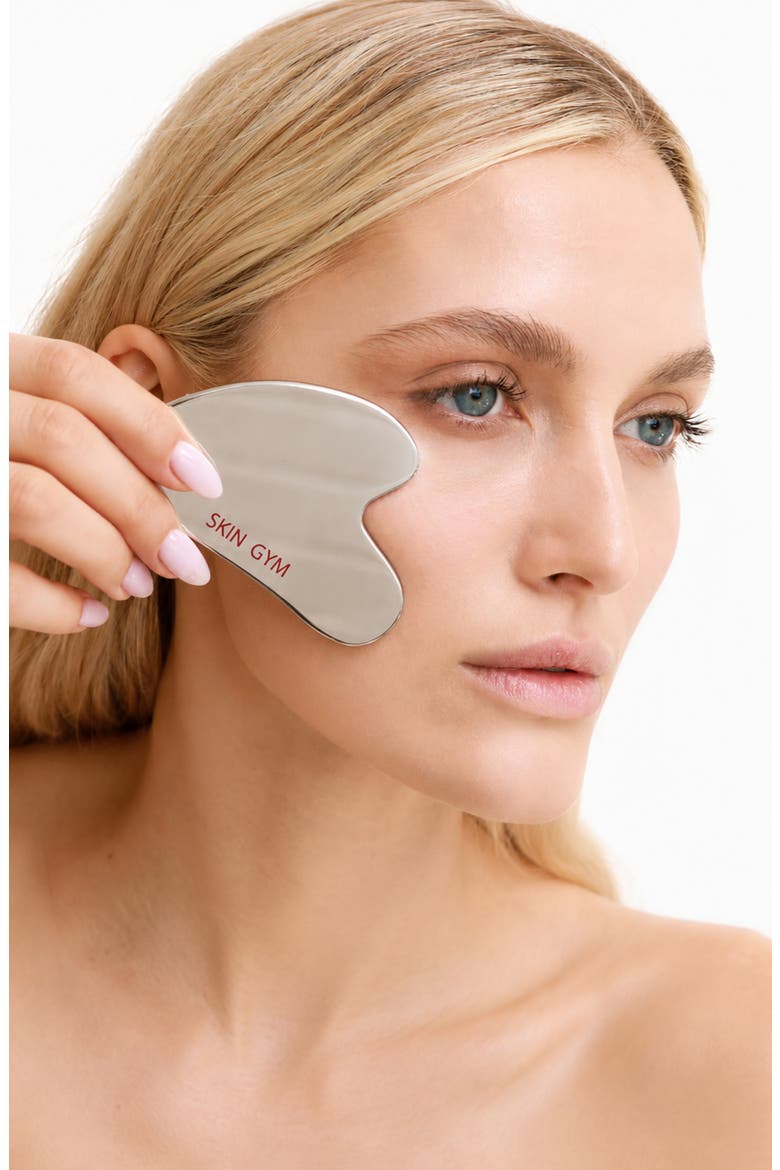 Cryo Stainless Steel Sculpty Heart Gua Sha Tool, Alternate, color, NO COLOR