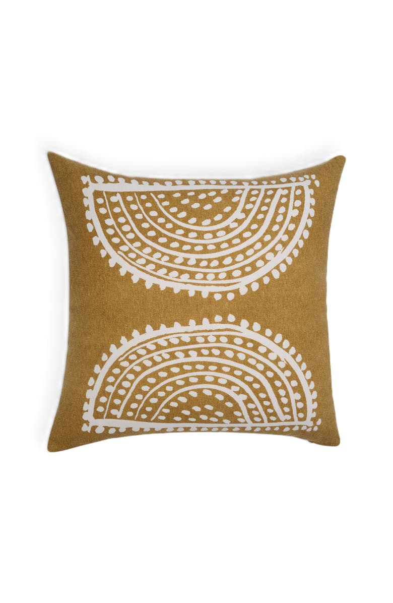 Naki & Ssam Radiance handcrafted Sunburst print pillow cover, Alternate, color, Patriot Blue