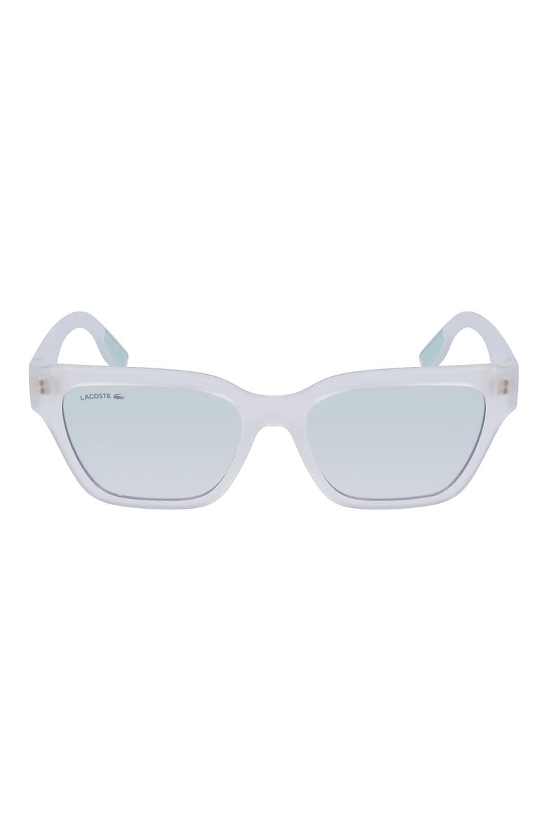 53mm Rectangular Sunglasses, Main, color, MATTE CRYSTAL