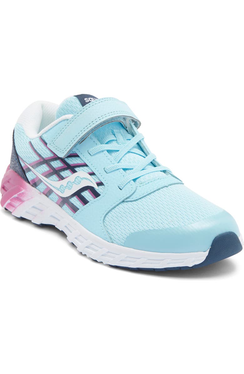 Saucony Kids' Wind A/C 2.0 Sneaker, Main, color, Blue/Pink
