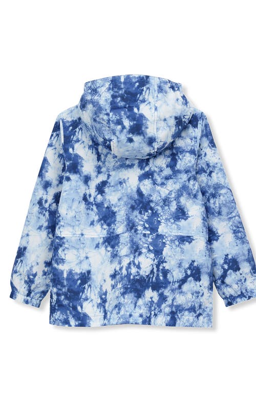 LANDS' END LANDS' END KIDS WATER RESISTANT HOODED SLICKER RAIN JACKET