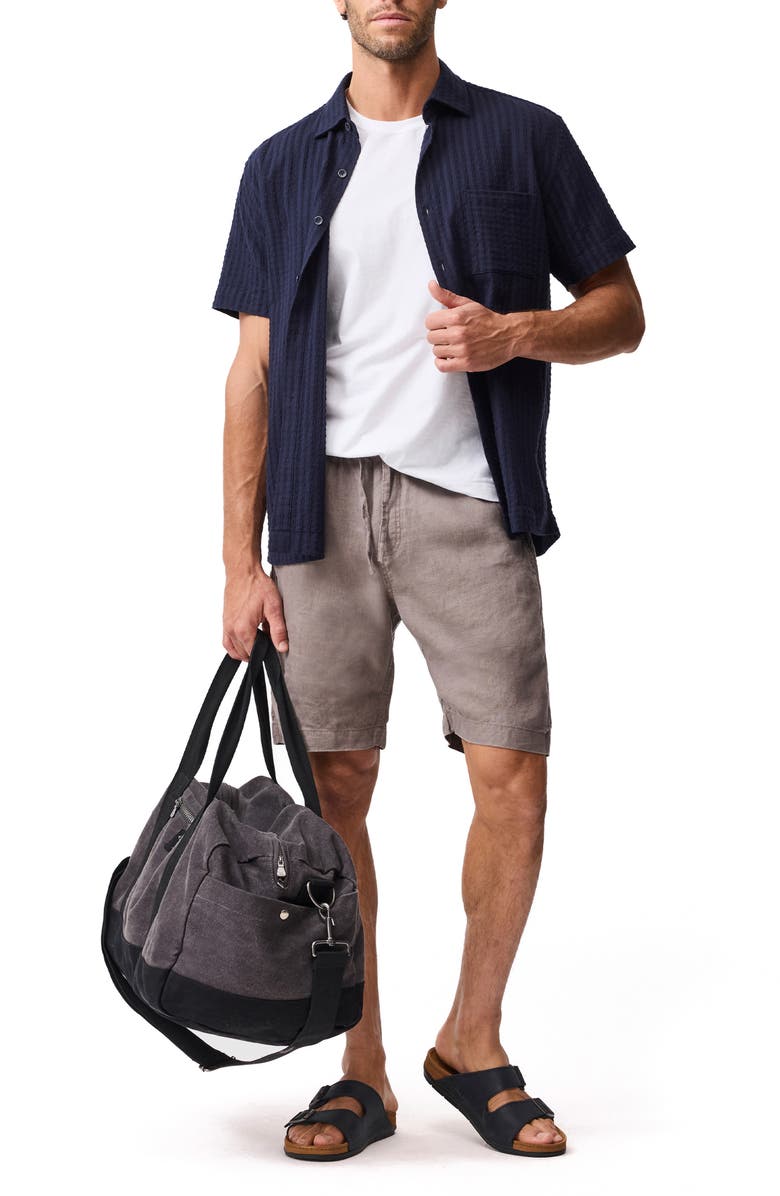 Rodd & Gunn Mystery Creek Weekend Fit Short Sleeve Button-Up Shirt, Alternate, color, Midnight