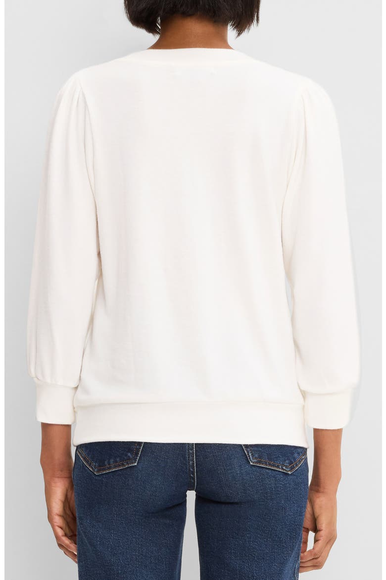 Gabriella V-Neck Top, Alternate, color, COCONUT MILK