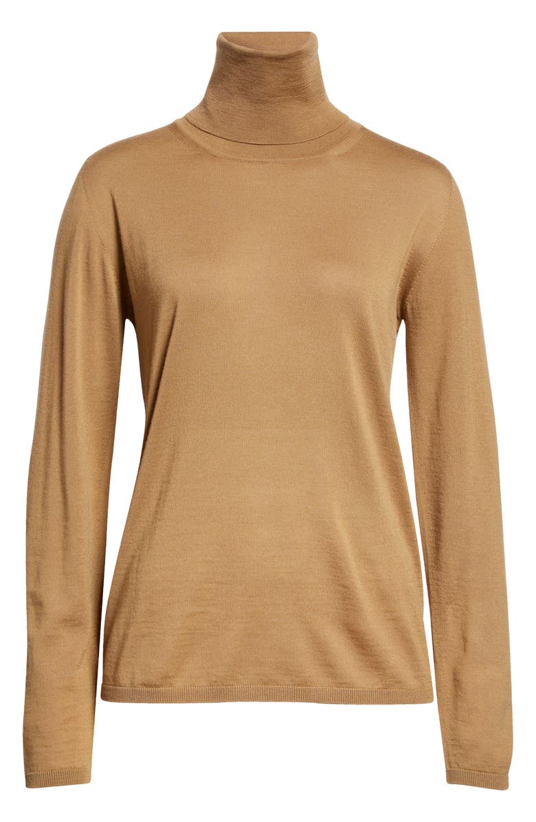 Max Mara Palos Virgin Wool Turtleneck Sweater, Alternate, color, 