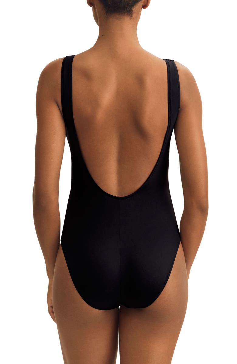 Polo Ralph Lauren Martinique One-Piece Swimsuit, Alternate, color, Black