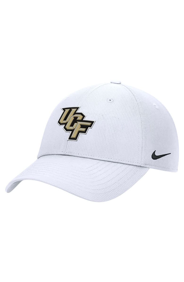 Nike Men's Nike  White UCF Knights 2025 On-Field Club Performance Adjustable Hat, Main, color, 
