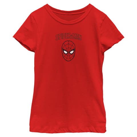 Girls' Comic Face And Loriginalo Short Sleeve T-shirt