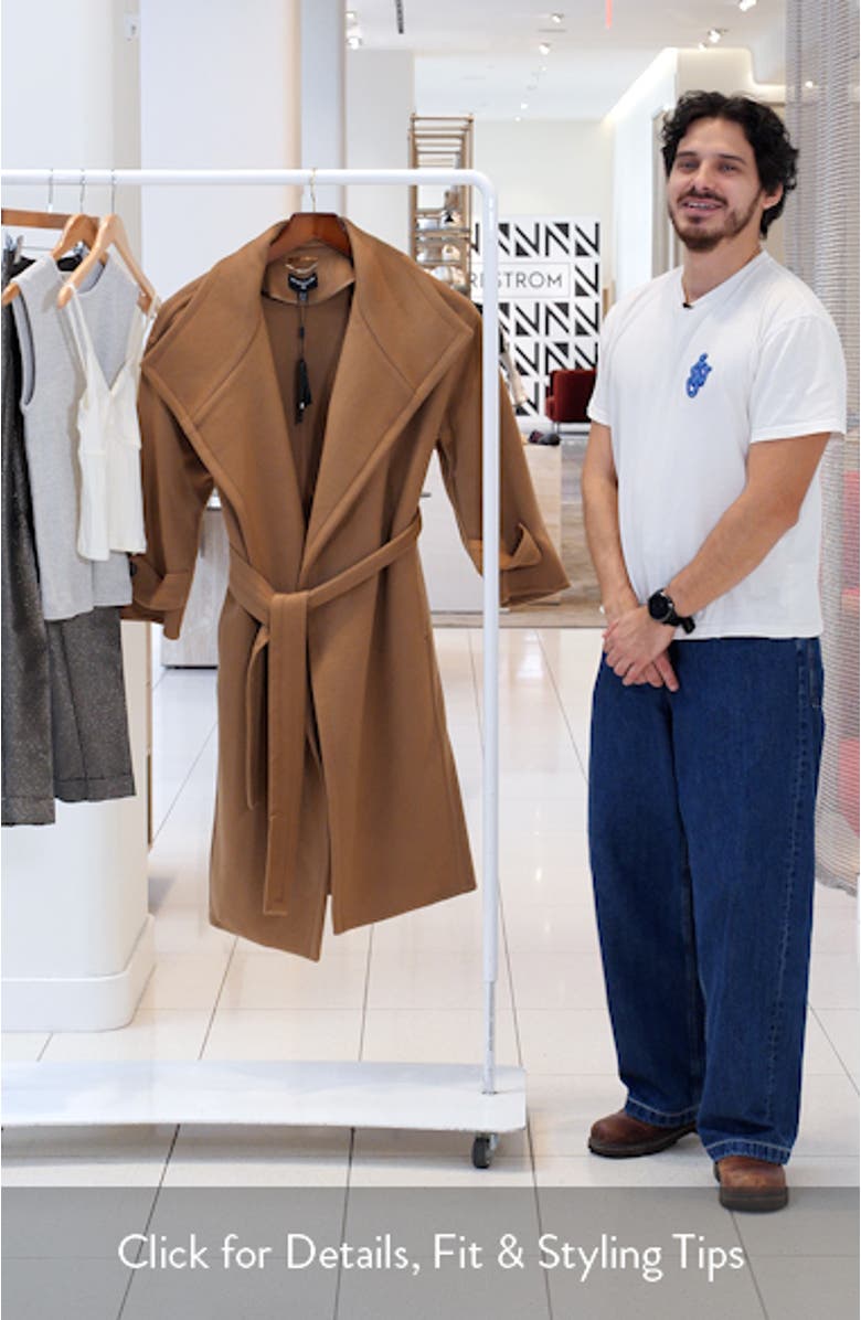 Evelyn Wool & Cashmere Double Face Wrap Coat, sales video thumbnail