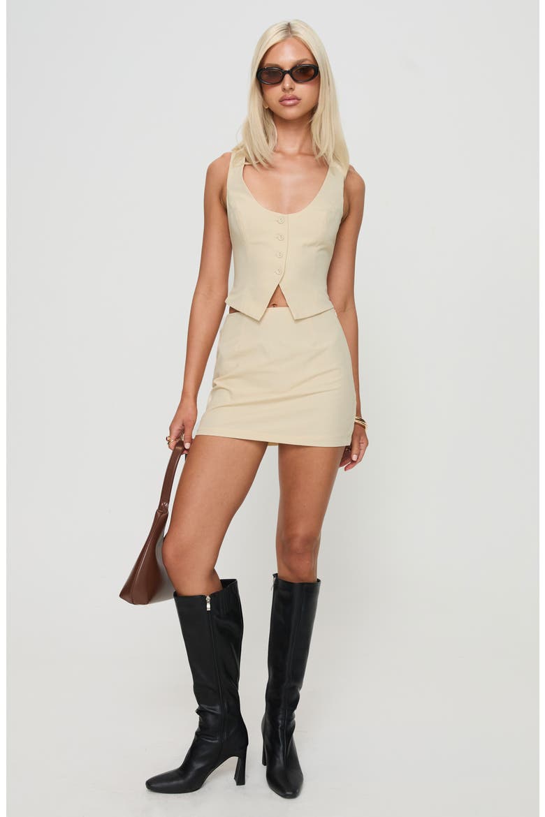 Hikaru Tank & Miniskirt Set, Alternate, color, CREAM