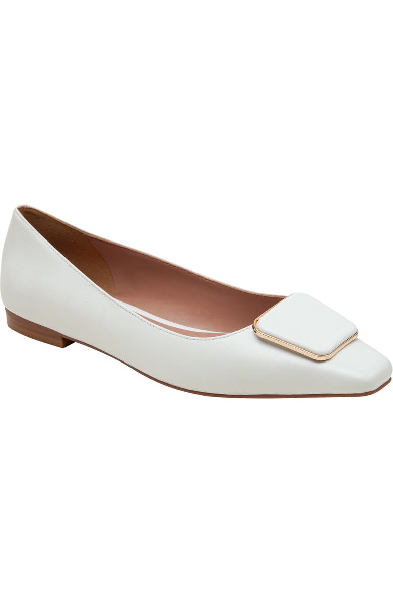 Linea Paolo Nancy Flat, Main, color, Eggshell