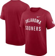 Nike Men's Nike Crimson Oklahoma Sooners Ready Raglan Premium Performance T-Shirt