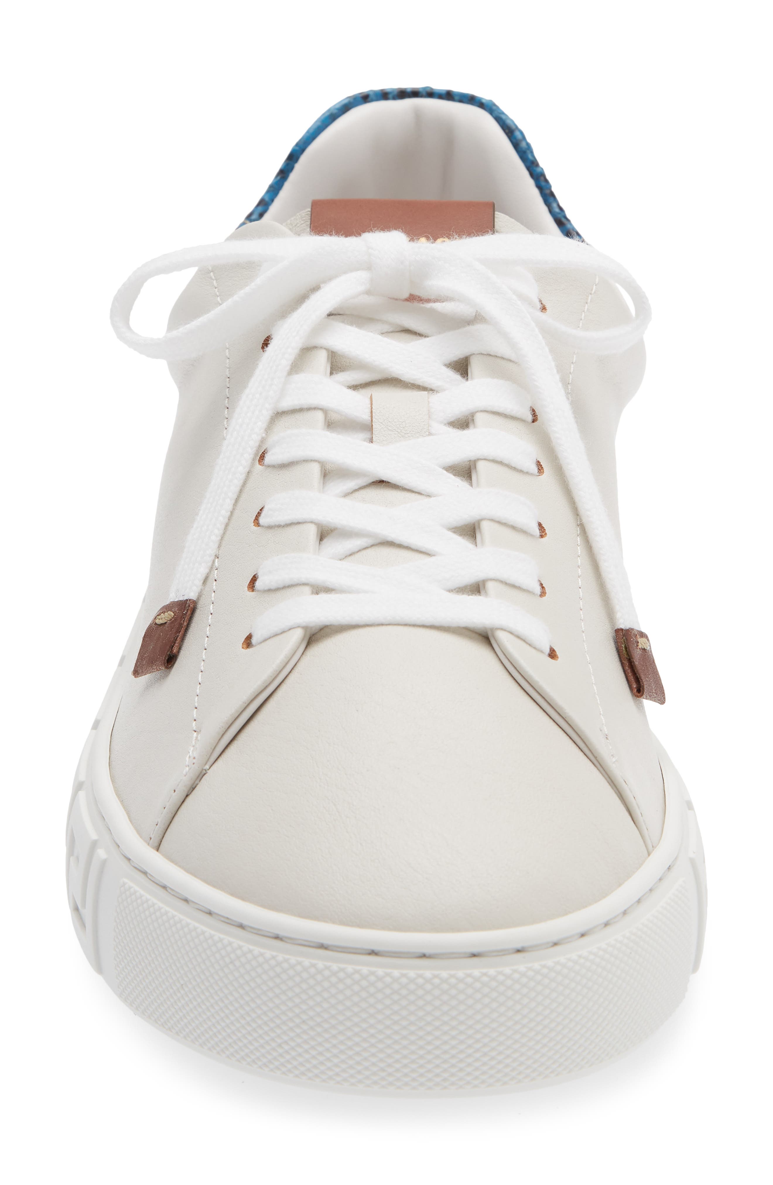 Versace First Line Greca Sneaker, Alternate, color, White Blue Rovere