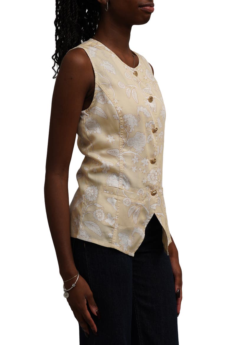 Print Tencel™ Lyocell Vest, Alternate, color, PERLA PRINT