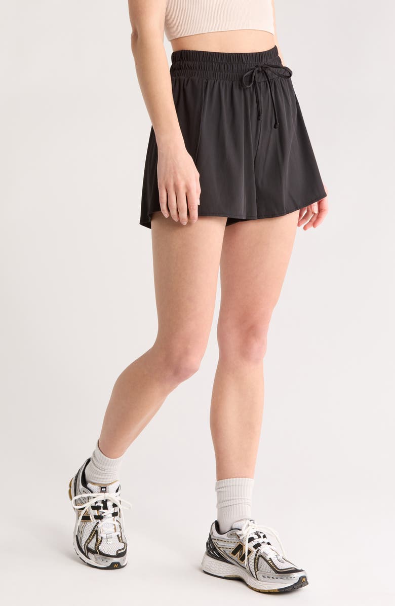 Z by Zella Open Matchpoint Shorts, Main, color, Black