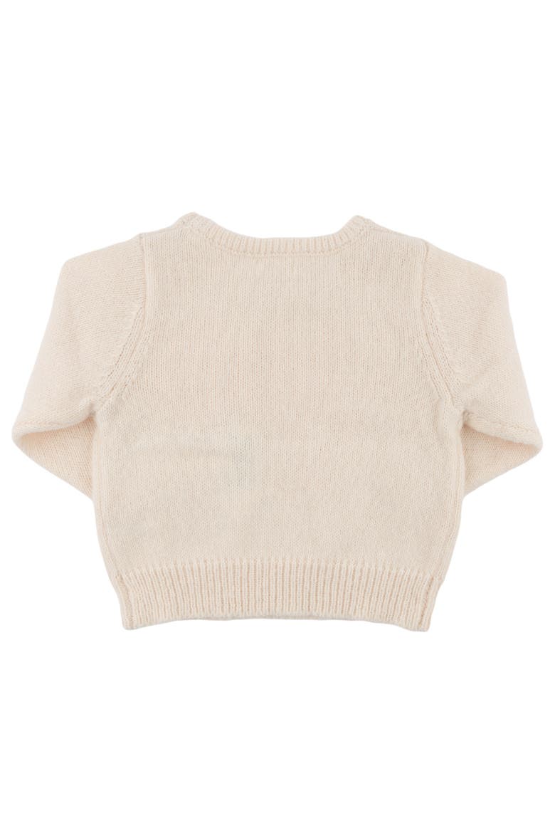 Bow Crew Neck Sweater- Infant, Alternate, color, Cream