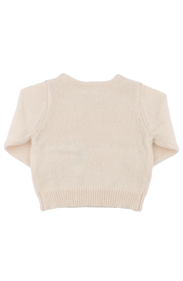 Oh baby! Brand Bow Crew Neck Sweater- Infant, Alternate, color, Cream