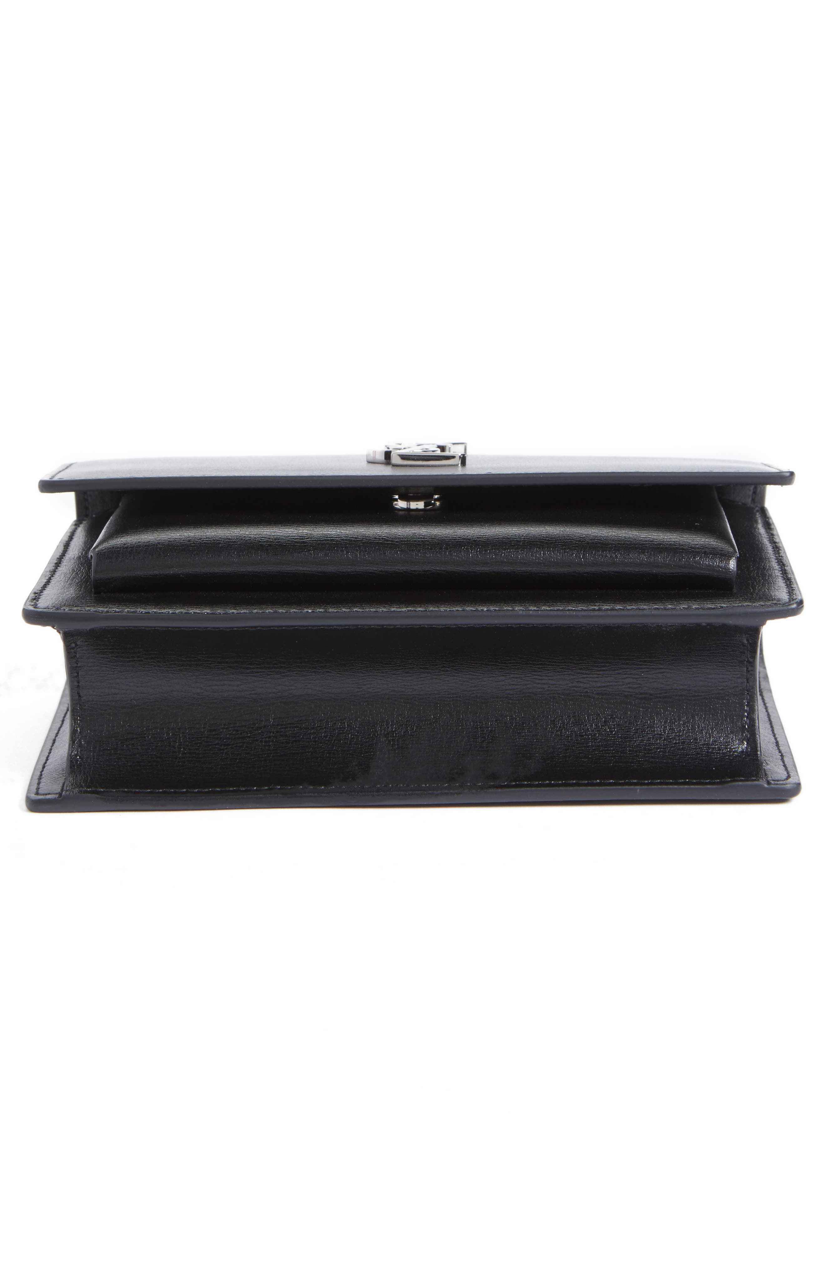 Sunset Leather Wallet on a Chain, Alternate, color, NOIR