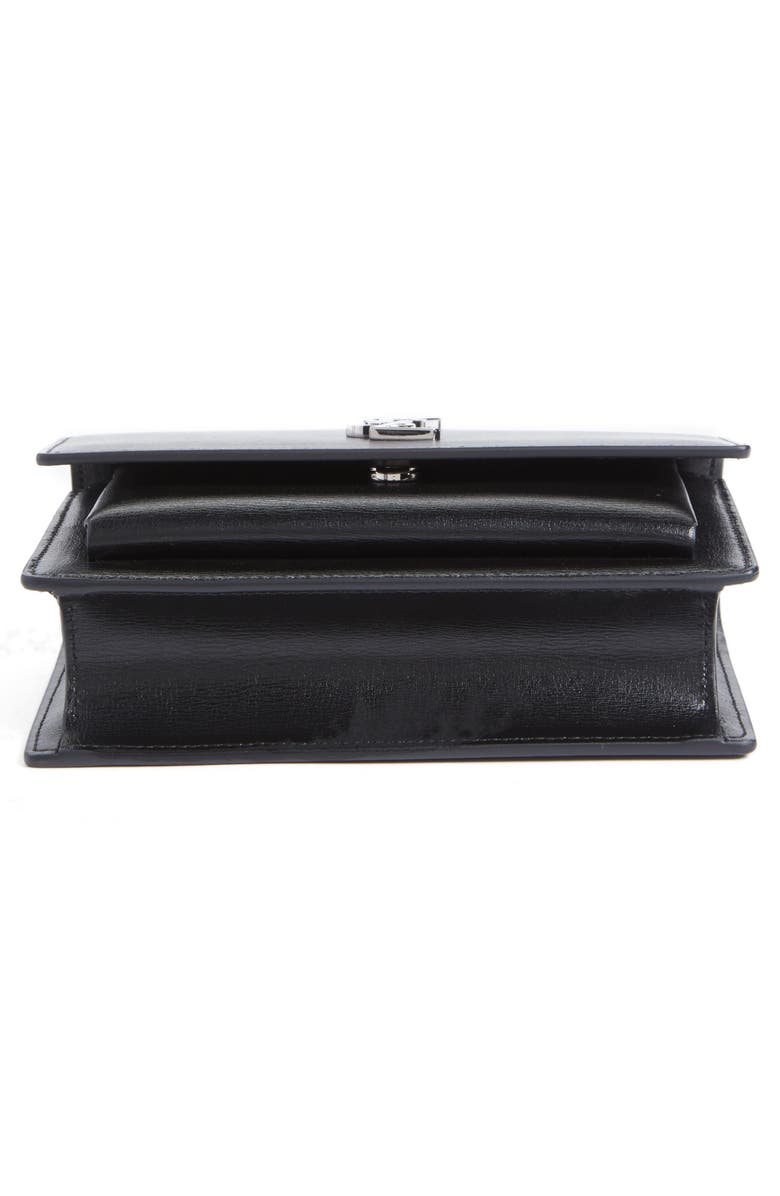 Saint Laurent Sunset Leather Wallet on a Chain, Alternate, color, 