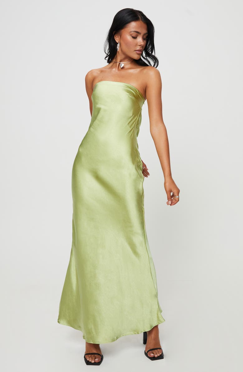Princess Polly Haley Strapless Satin Maxi Dress, Alternate, color,