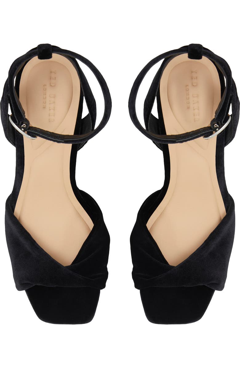 Ted Baker London Maddy Ruche Ankle Strap Sandal, Alternate, color,