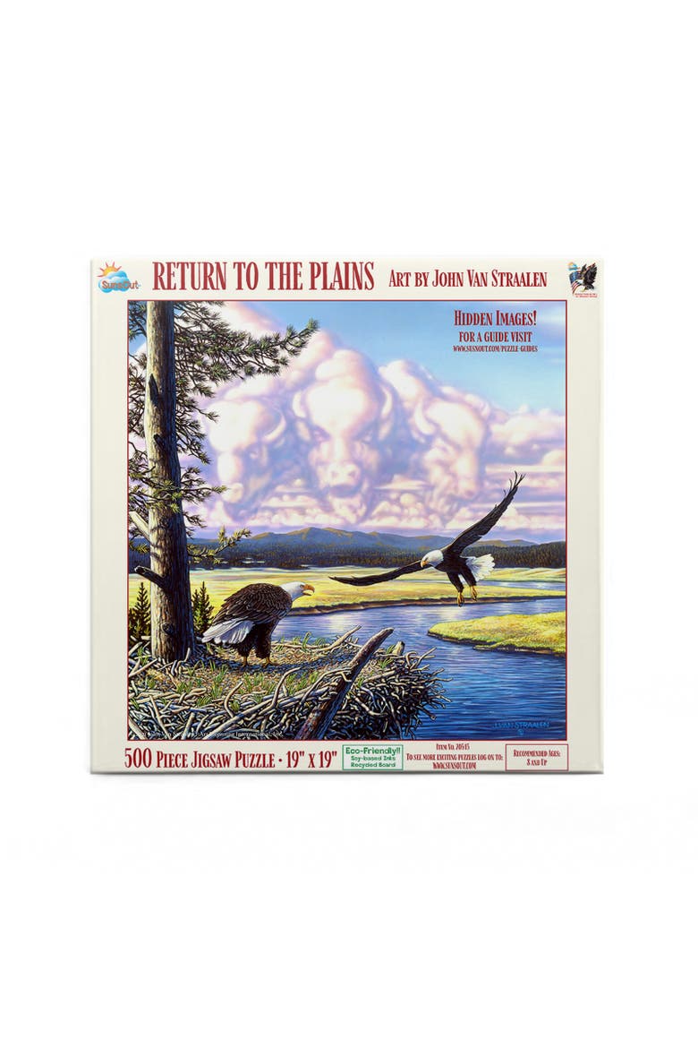 Return to the Plains 500 piece Jigsaw Puzzle for Adults, Alternate, color, Multicolor