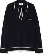 Marina Rinaldi Ridente Contrast Silk & Cotton Sweater