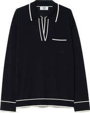 Marina Rinaldi Ridente Contrast Silk & Cotton Sweater