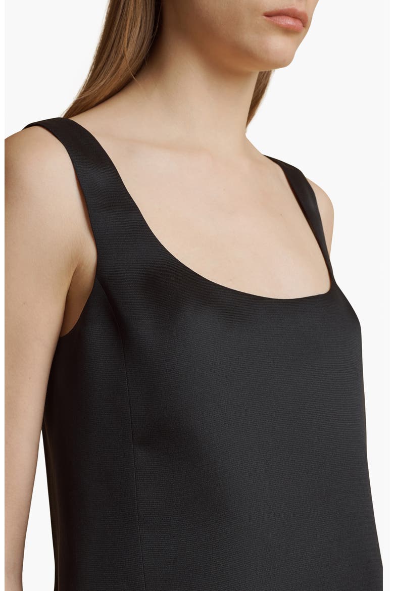 Pranta Open Back Sleeveless Silk Dress, Alternate, color, BLACK