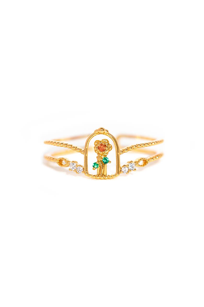 x Disney Beauty & The Beast Enchanted Rose, Main, color, GOLD