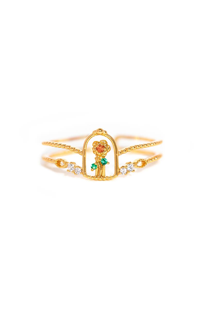 Girls Crew x Disney Beauty 
The Beast Enchanted Rose, Main, color, Gold
