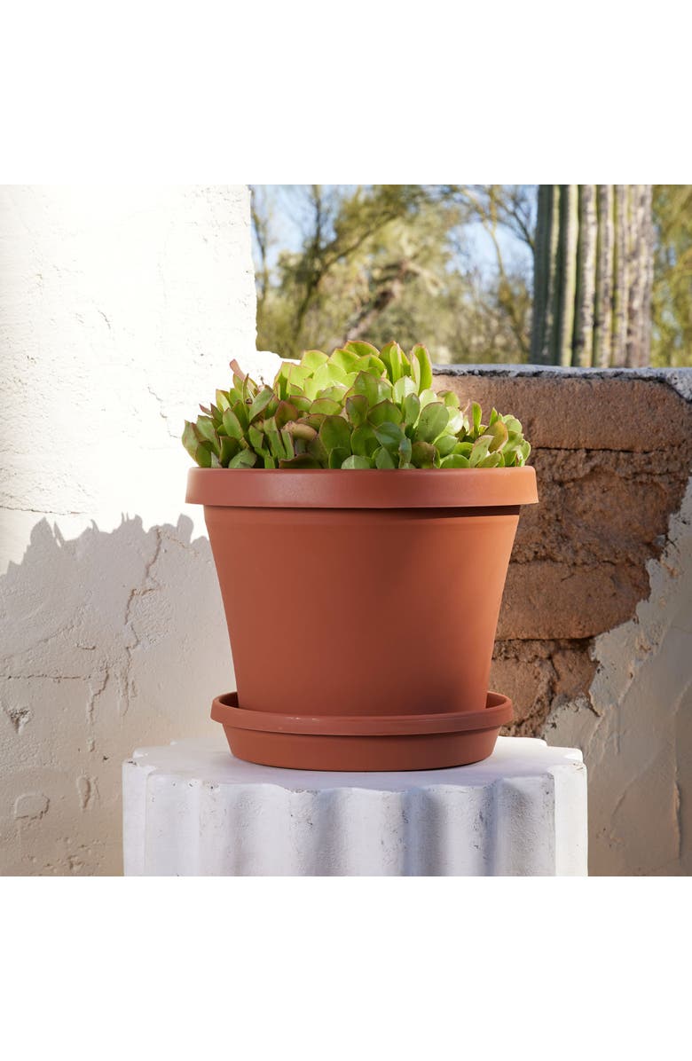 Bloem 14 Inch Terra Pot Planter, Terra Cotta, Alternate, color, Brown