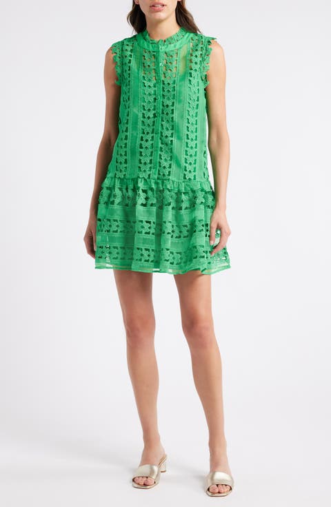 Cara Butterfly Lace Shift Dress