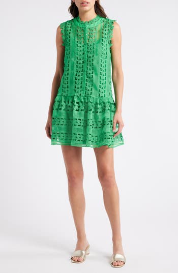 Shop Ciebon Cara Butterfly Lace Shift Dress