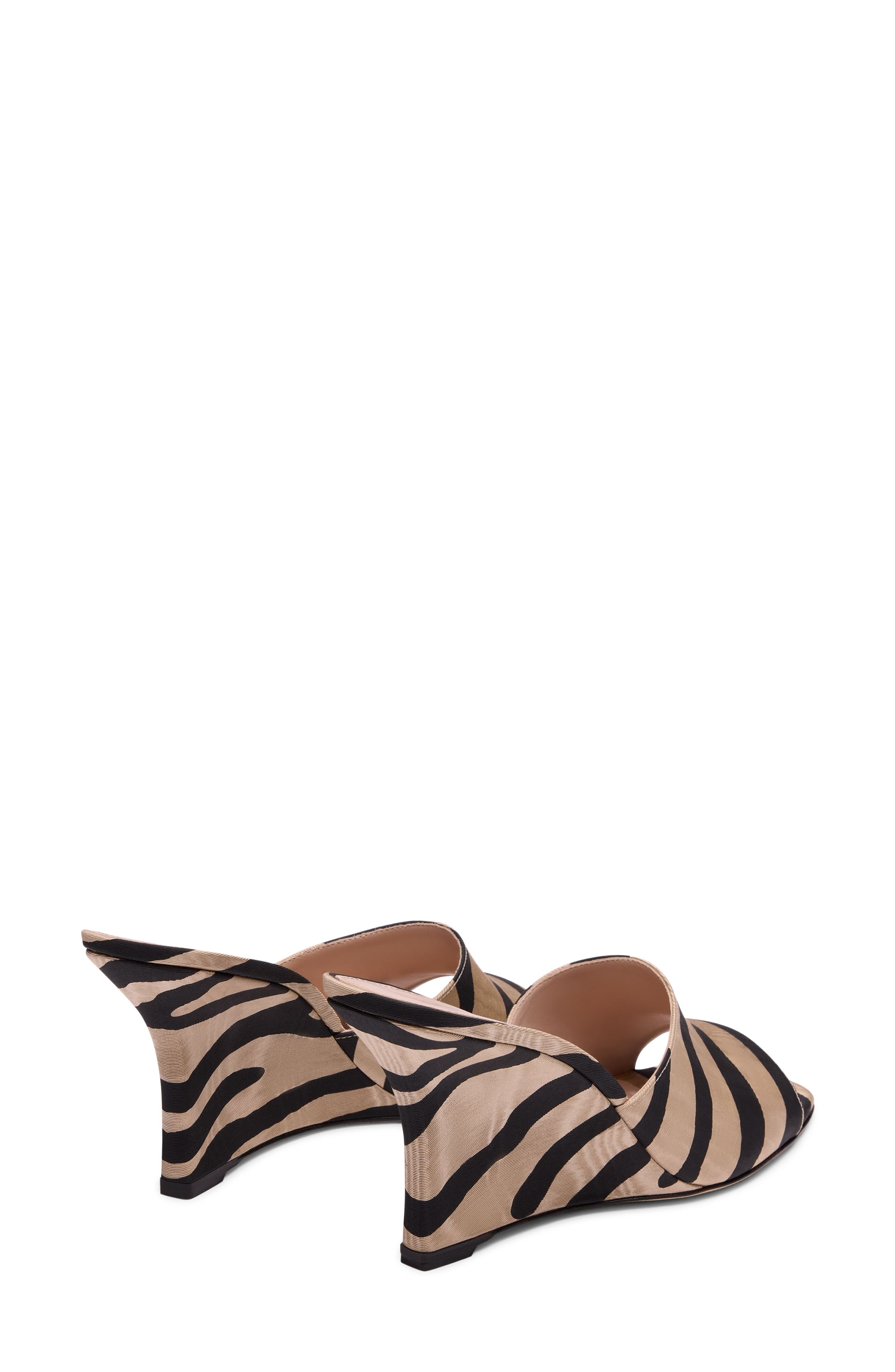 Vinnie 85 Patent Leather Wedge Mule, Alternate, color, CREAM/ SMOKE