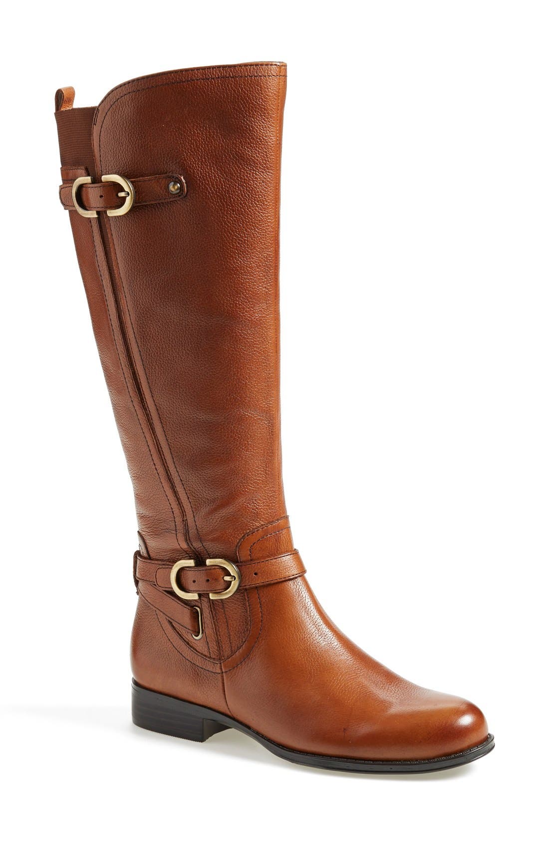 'Jennings' Knee High Boot, Main, color, COGNAC BROWN LEATHER