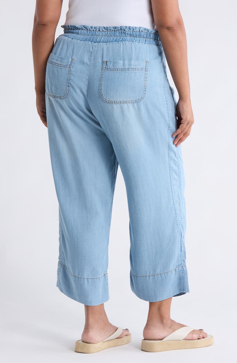 WORKSHOP FOR THE REPUBLIC Chambray Crop Pull-On Pants, Alternate, color, 