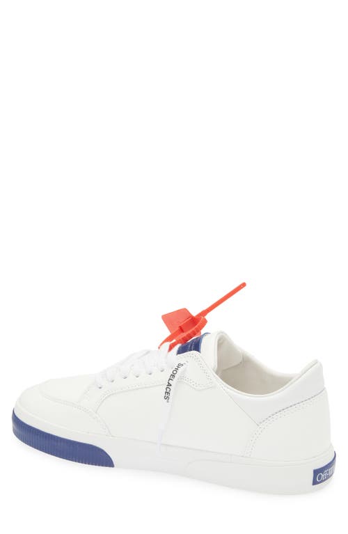 Off-white Arrow-logo Leather Sneakers In White