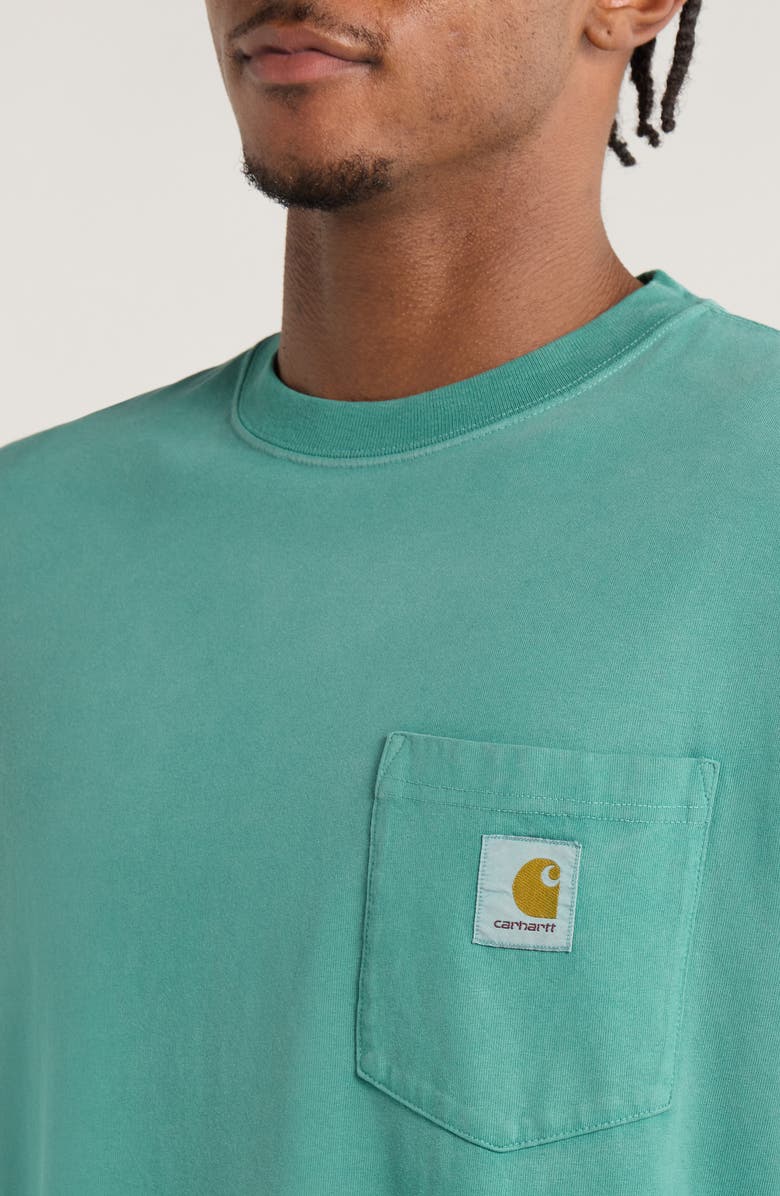Carhartt Work In Progress Hudson Pocket T-Shirt, Alternate, color, Saguaro (Chalk Wash)