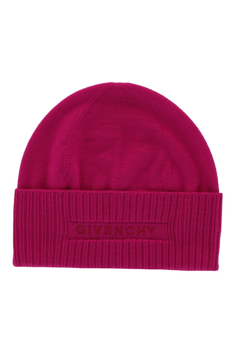 4G Logo Wool Beanie, Main, color, PEONY MULTI
