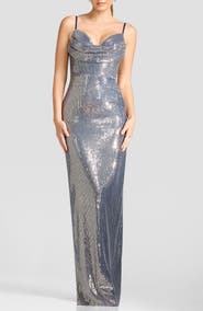 Dress the Population Elanora Sequin Column Gown