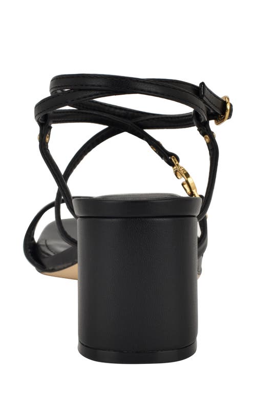 Guess Galeon Ankle Strap Sandal In Black