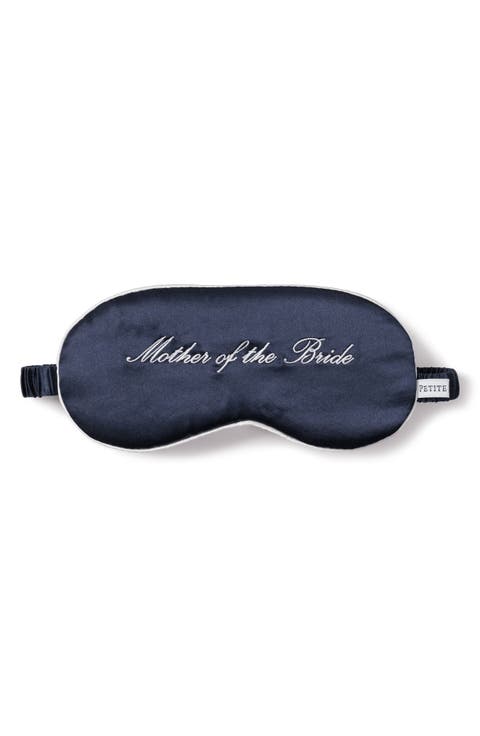 Mother of the Bride Embroidered Silk Sleep Mask