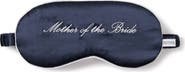 Petite Plume Mother of the Bride Embroidered Silk Sleep Mask