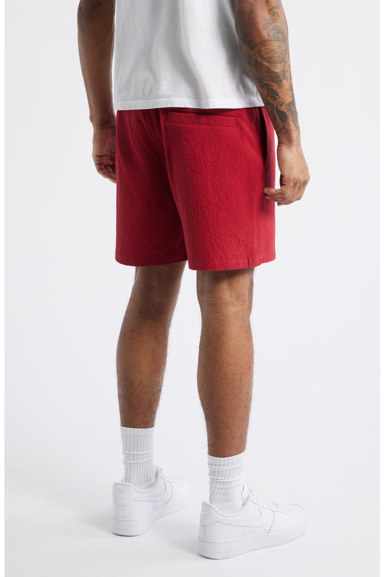 BB Solar Cotton Seersucker Drawstring Shorts, Alternate, color, CHILI PEPPER