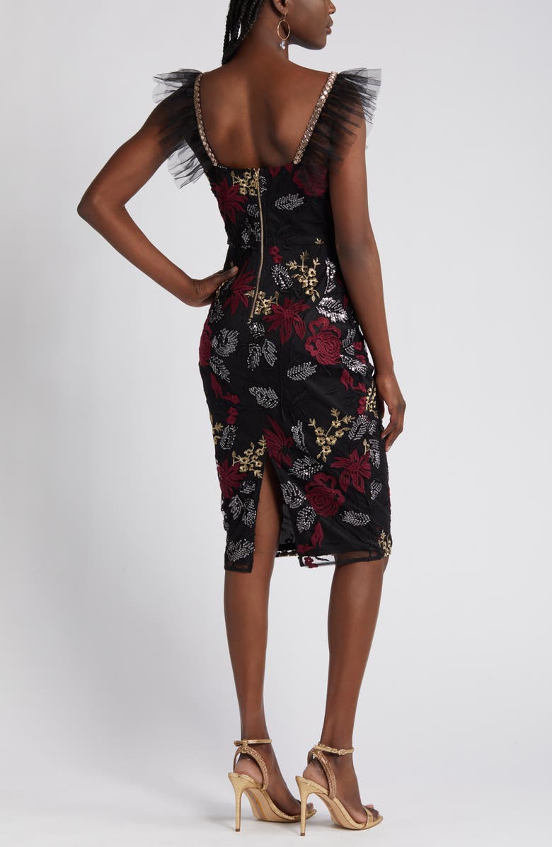 Lulus Showstopper Embroidered Sequin Dress, Alternate, color, 