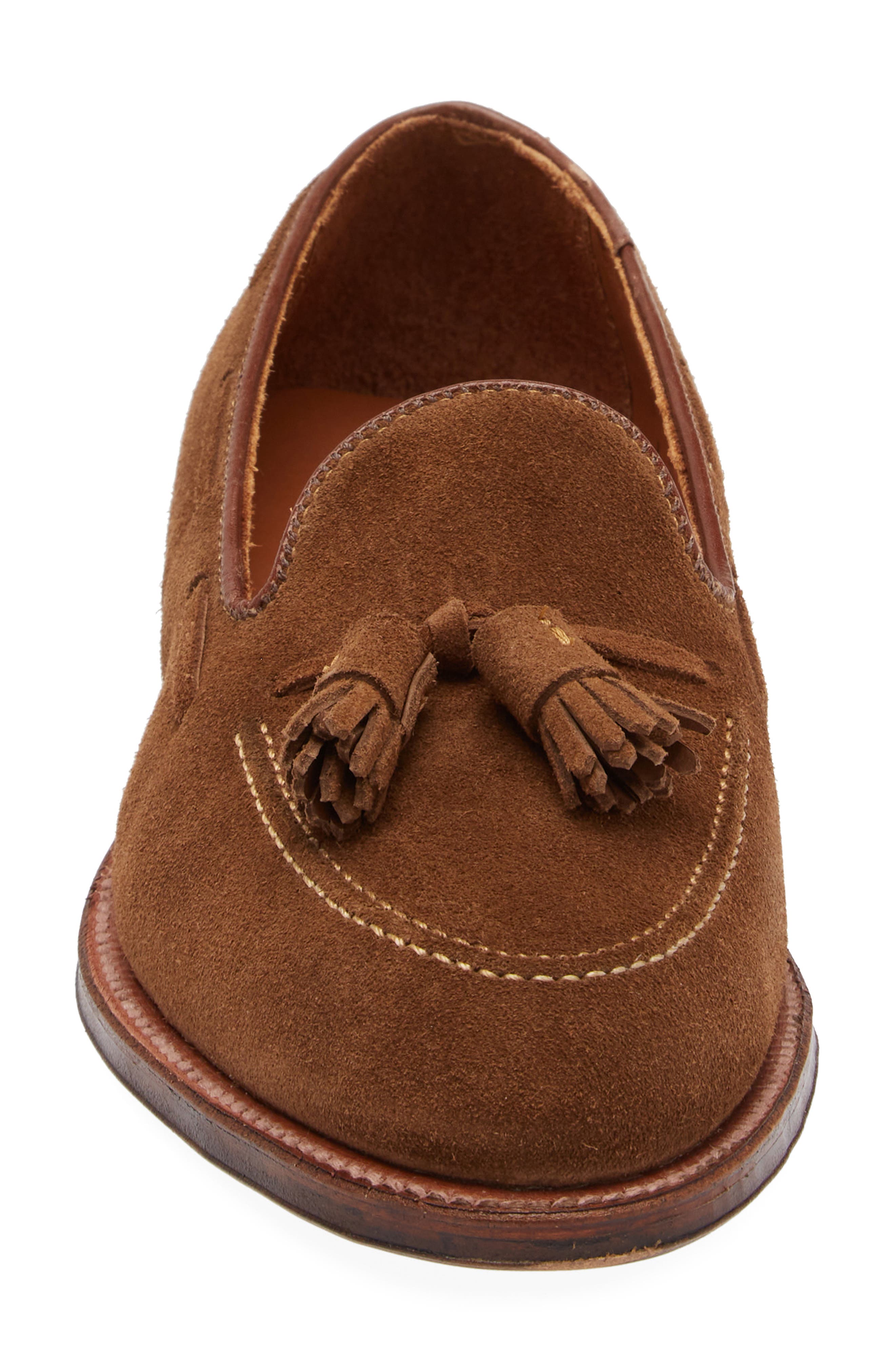 Alden Tassel Loafer, Alternate, color, Snuff Suede