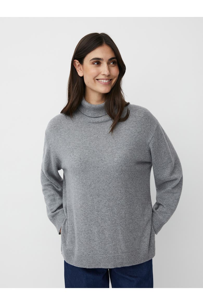 MaFaricka Long Sleeve Roll Neck Sweater, Main, color, M. Grey Mel.
